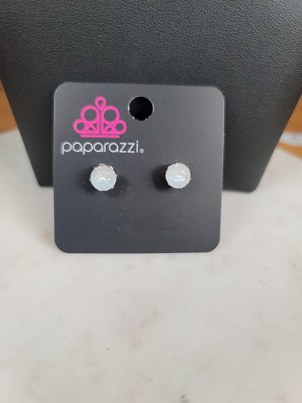 Paparazzi Iridescent Opal-Effect Stud Earrings